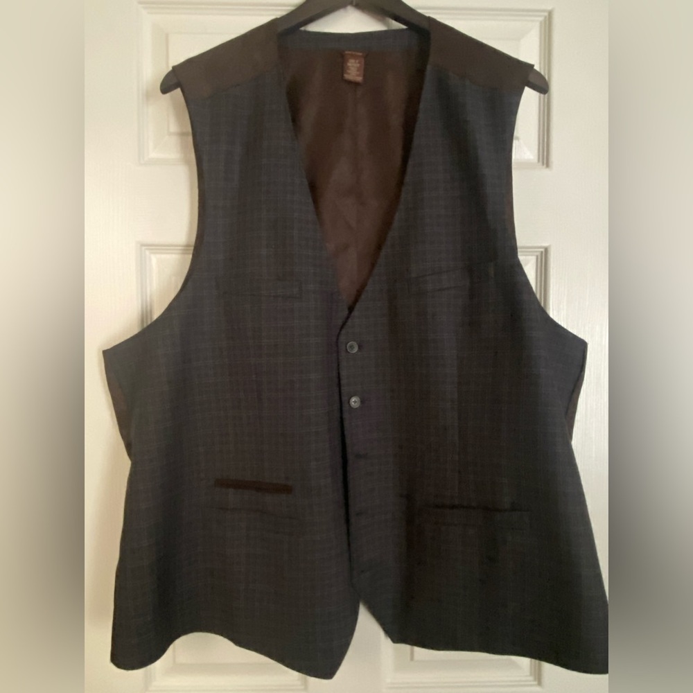 Men’s Plaid Vest Size 3XLT